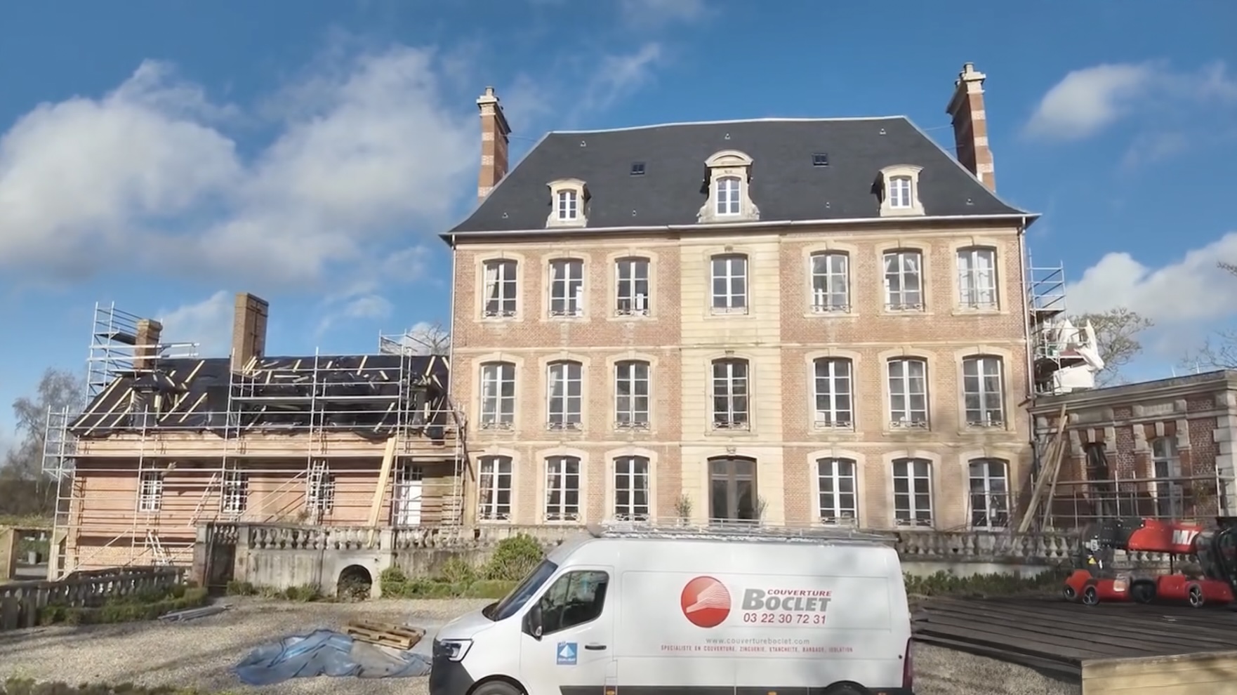 Château Bouillancourt-en-Séry, toiture ardoises